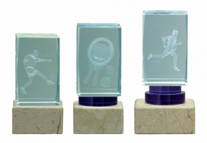 2104 Trofeo CUBO Cristal
