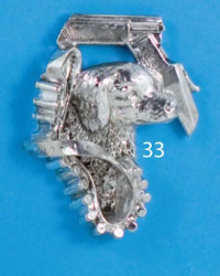 3339-33 Aplic resina Pintat 9CM