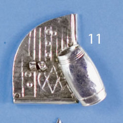 3338-11 Aplic resina Metal·litzat 9CM