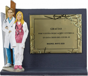 700010 Trophies Medical staff  21 Cm Placas Homenaje